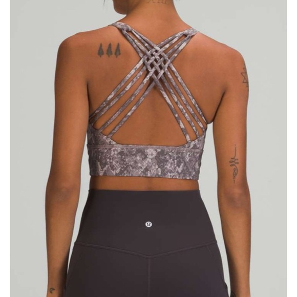 Lululemon Free to Be High Neck Bra Grey - Picture 2 of 9